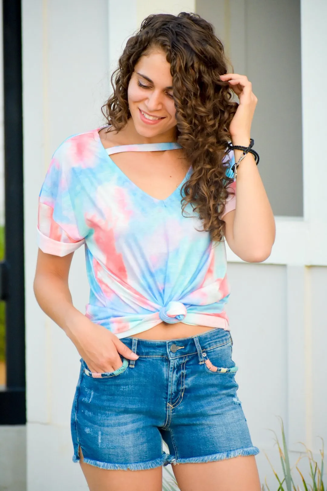 Retro Tie Dye Mix Tee