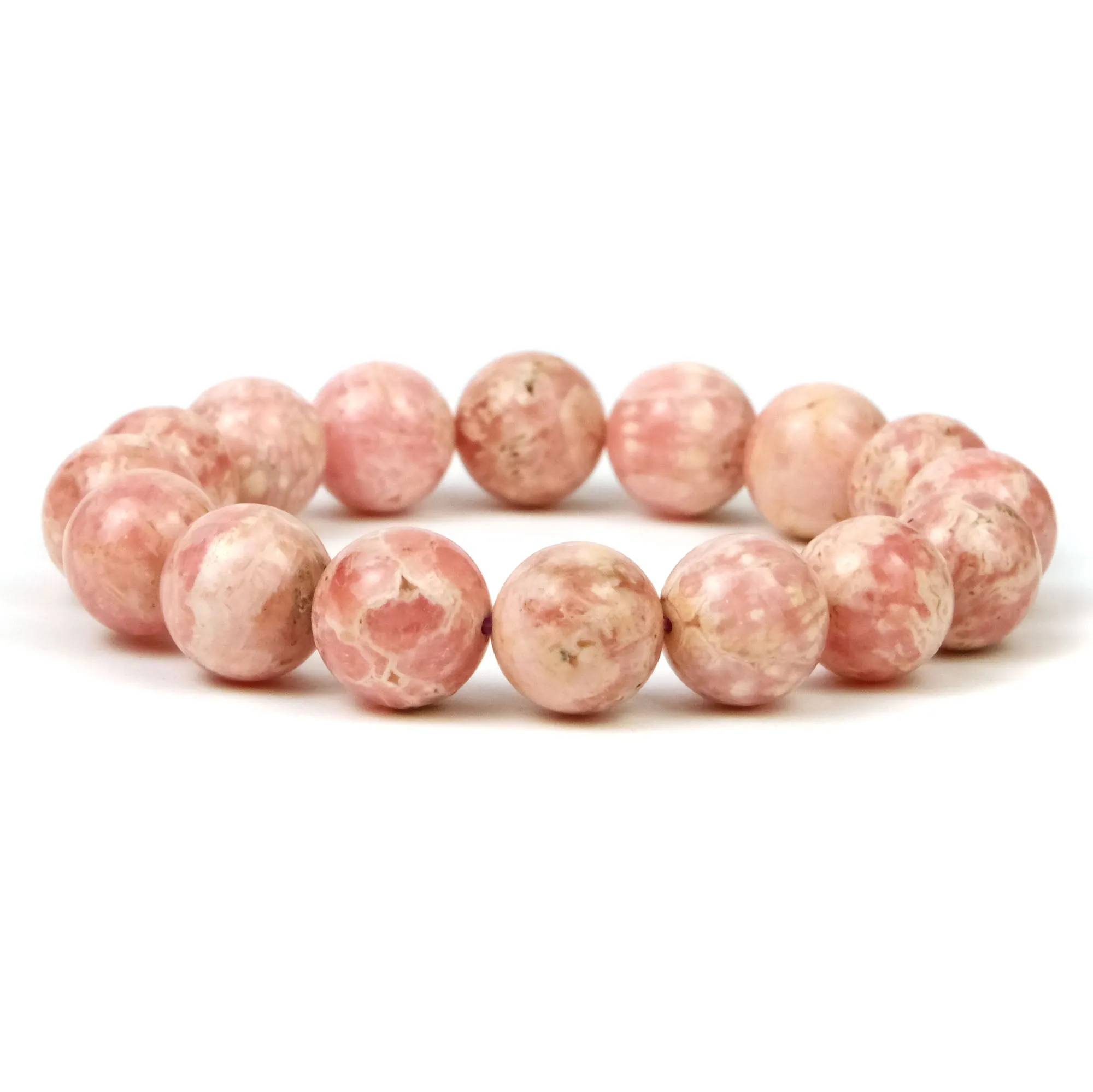 Rhodochrosite Stretch Bracelet 12mm