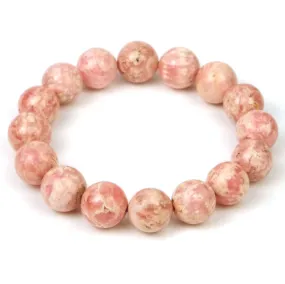 Rhodochrosite Stretch Bracelet 12mm