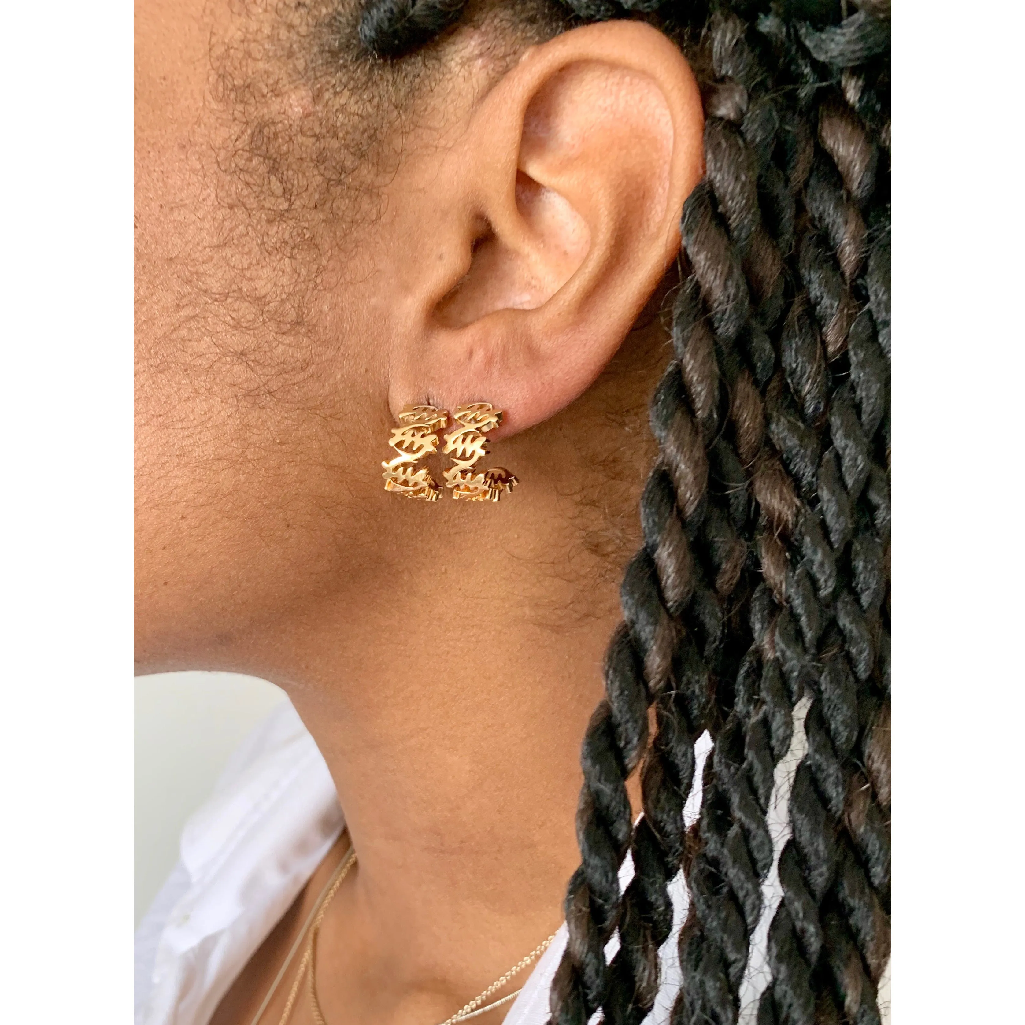 SAHMANI Gigi Gold Hoop Earring