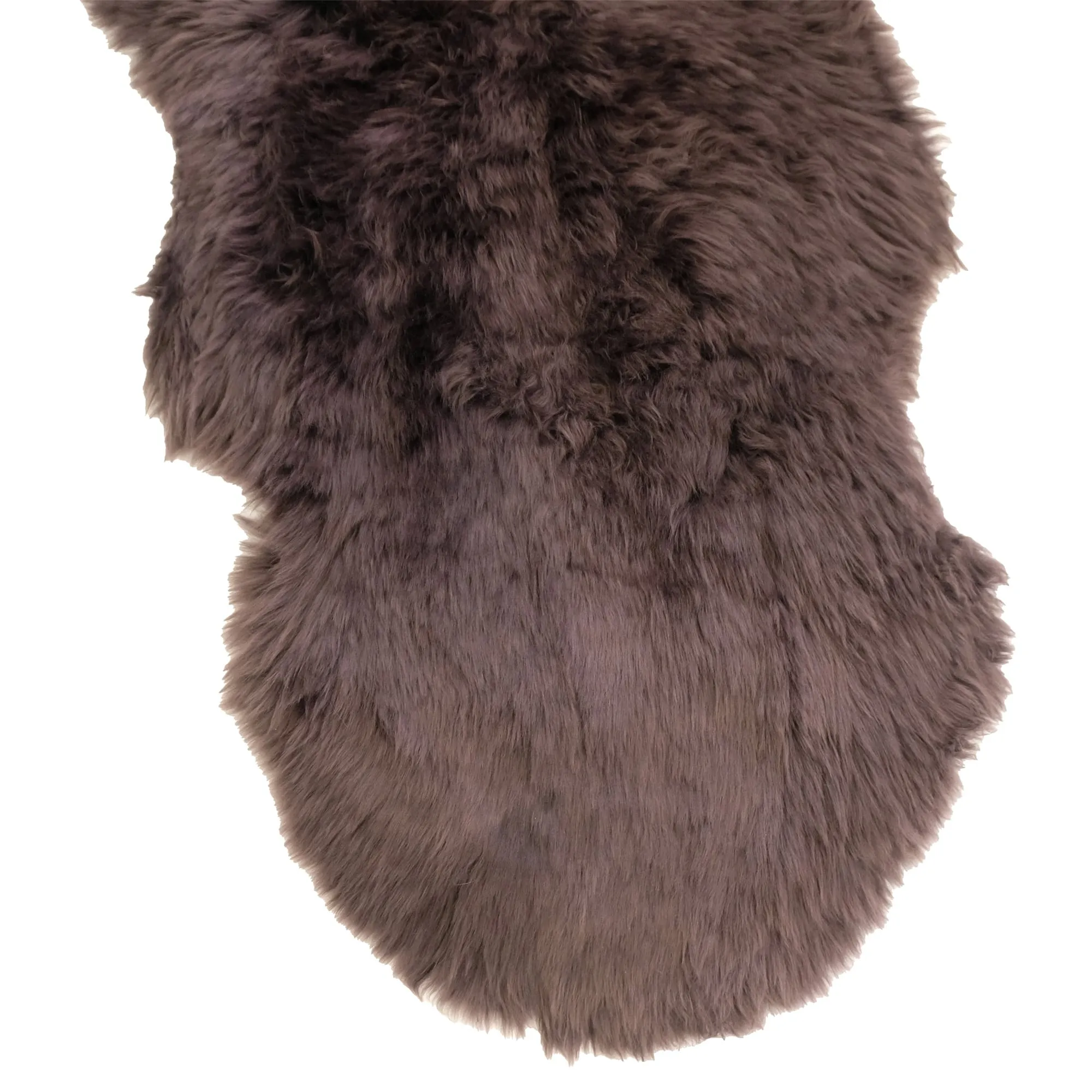 Sheepskin Rug - Chocolate - Double Length (180 x 65cm) - Long Wool Australian Merino Sheepskin