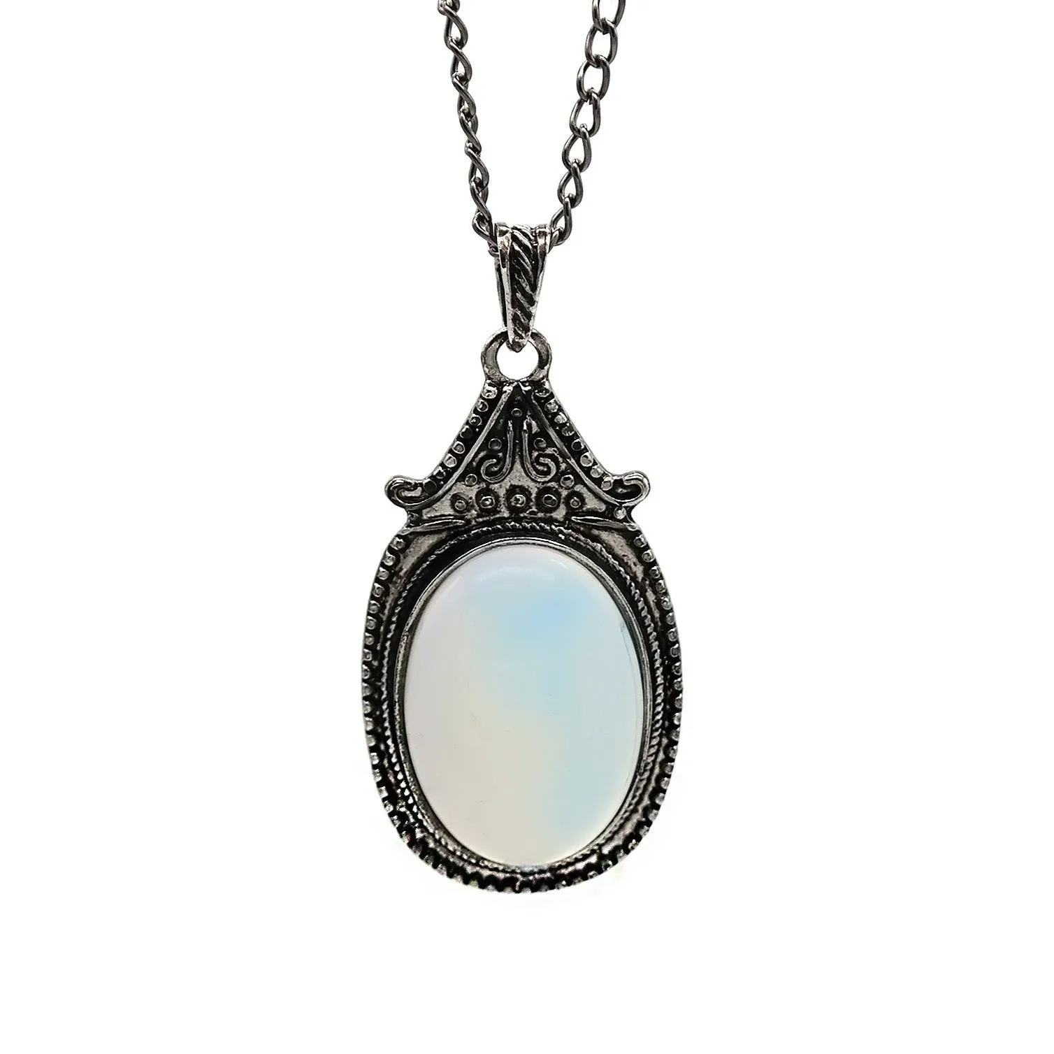 Silver Opalite Amulet