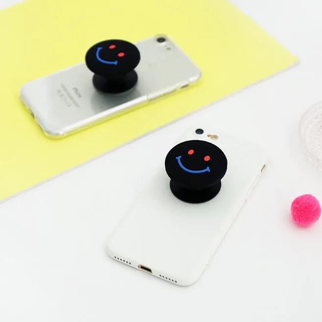 Smile Cute Griptok Cellphone Holder Stand Silicone Smart Accessories