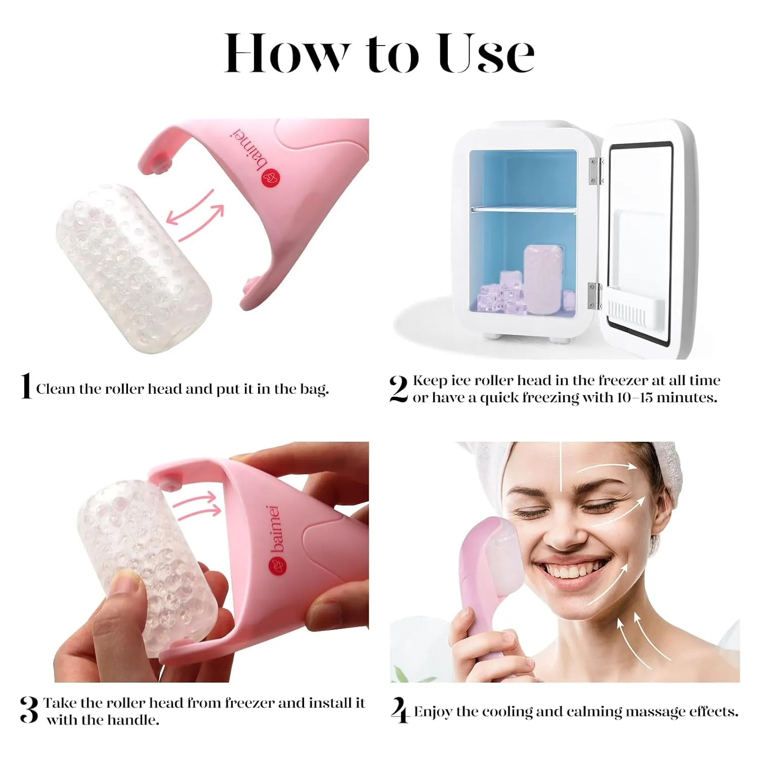 Spring Cryotherapy Ice Roller and Gua Sha Facial Tools Reduces Puffiness Migraine Pain Relief