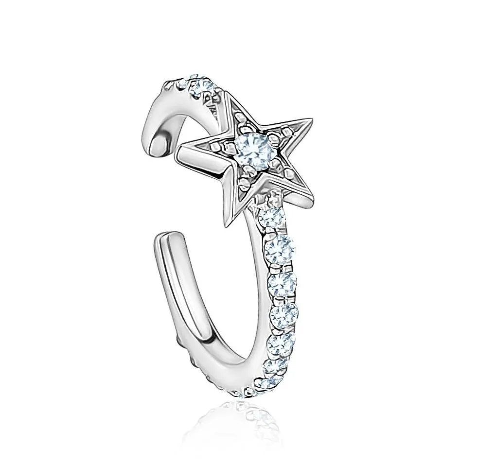 Star Diamond Ear Cuff