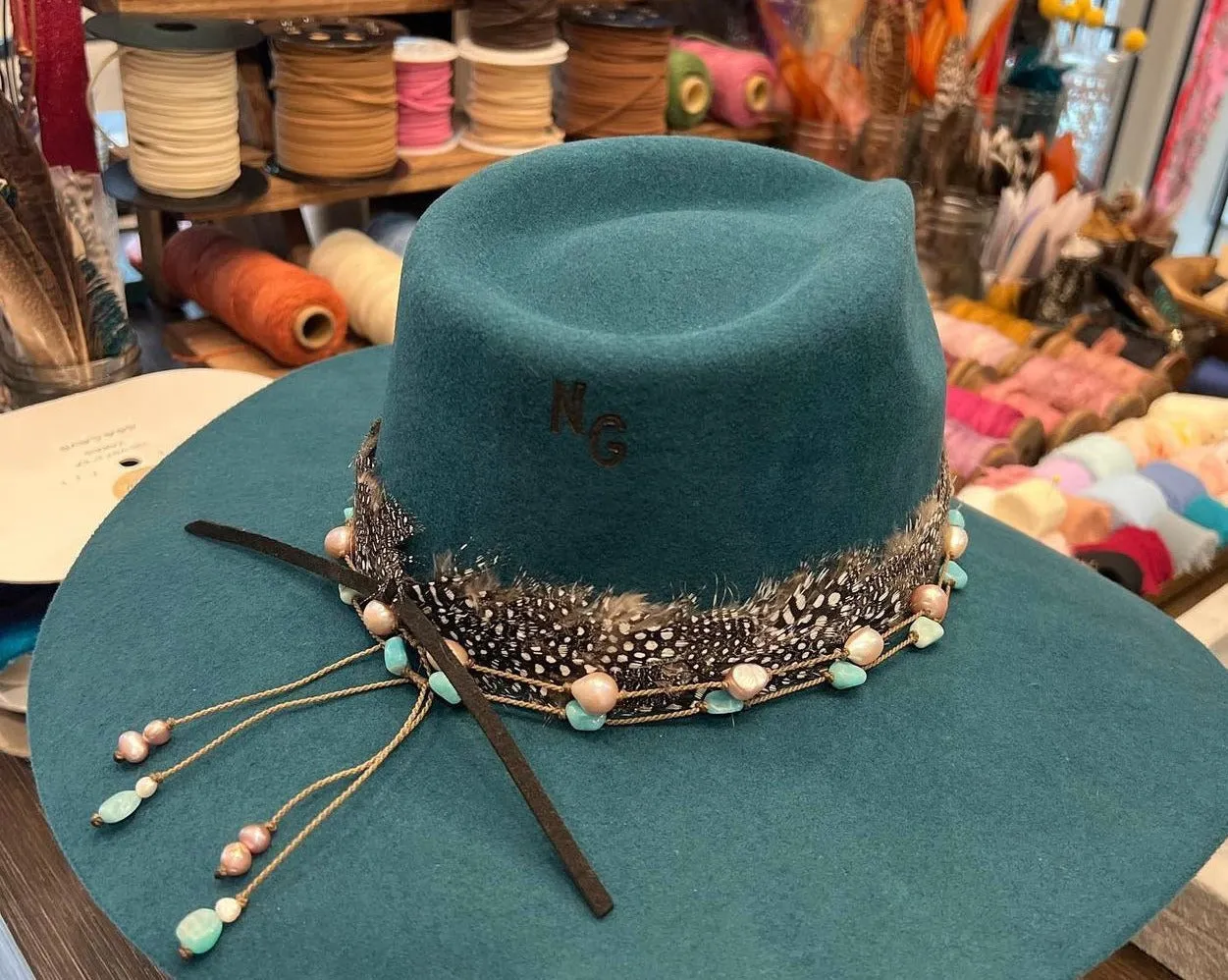 Stone Duets - necklace   hatband