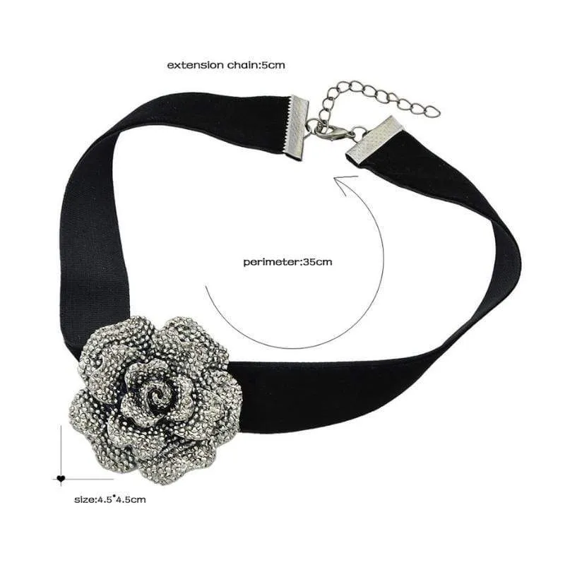 Sugar Rose Choker Necklace