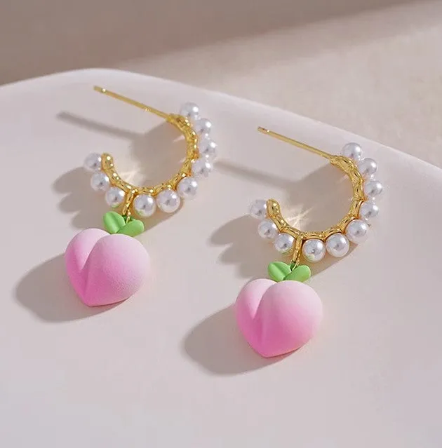 Sweet Peach Girl Earrings PN6601