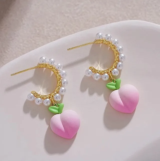 Sweet Peach Girl Earrings PN6601