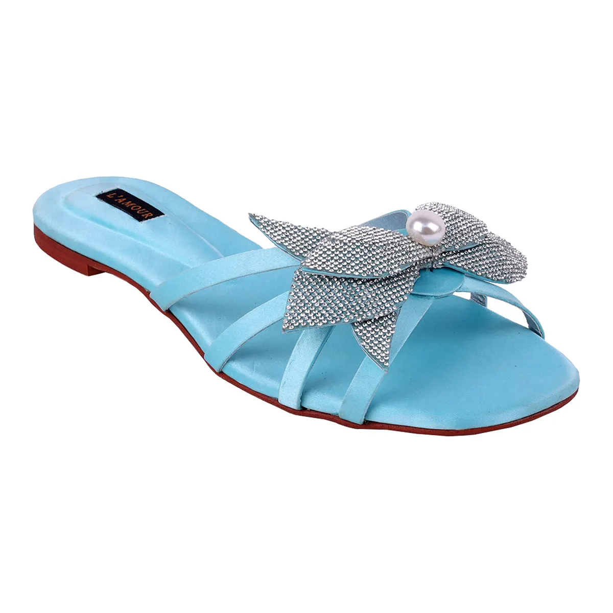 Teena - Light Blue Flats