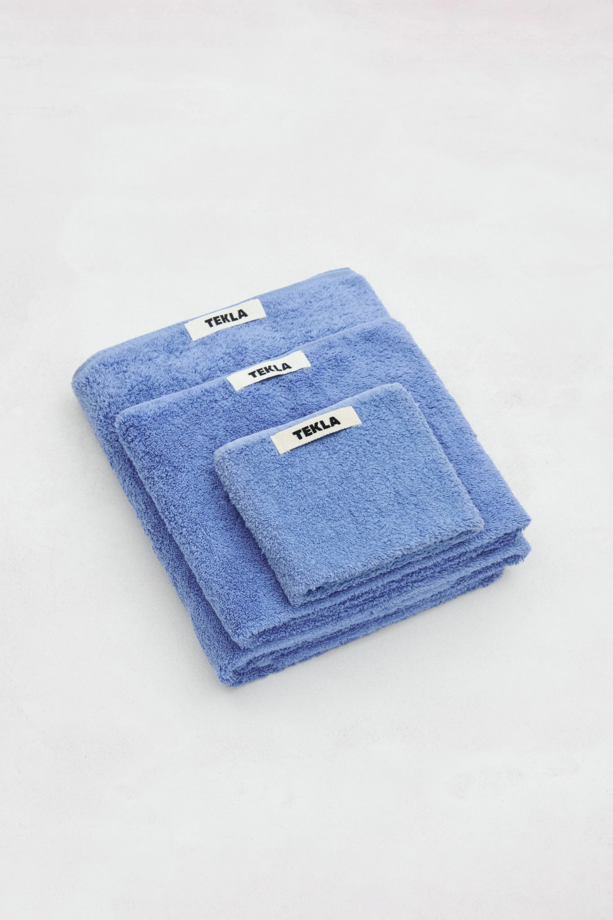 Terry Washcloth Clear Blue