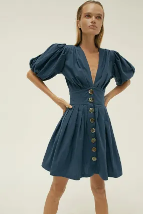 THE JAIME MINI DRESS - NAVY BLUE