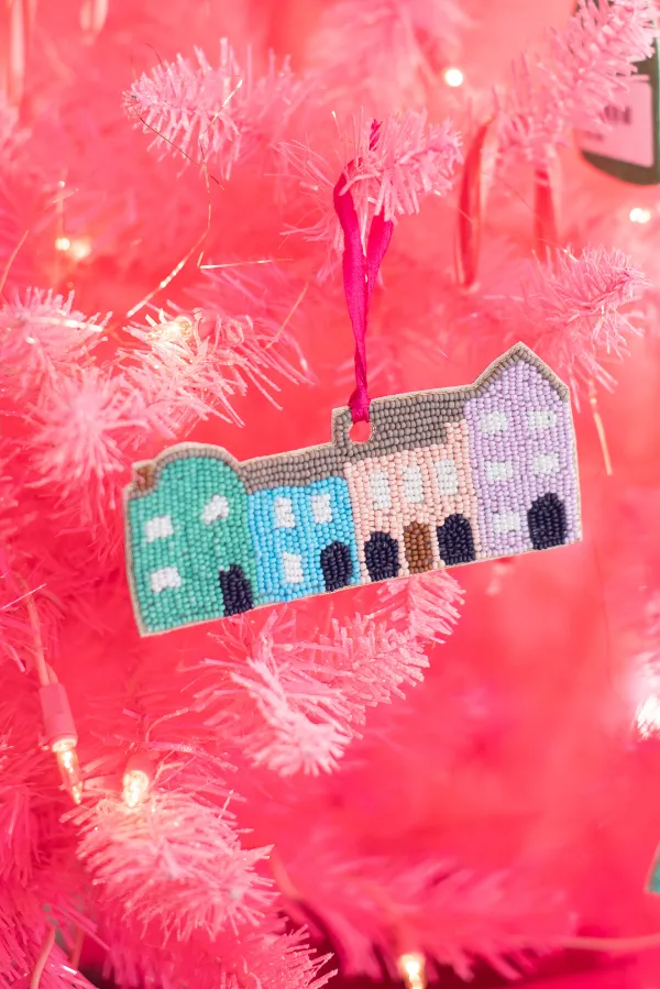 The Rainbow Row Ornament