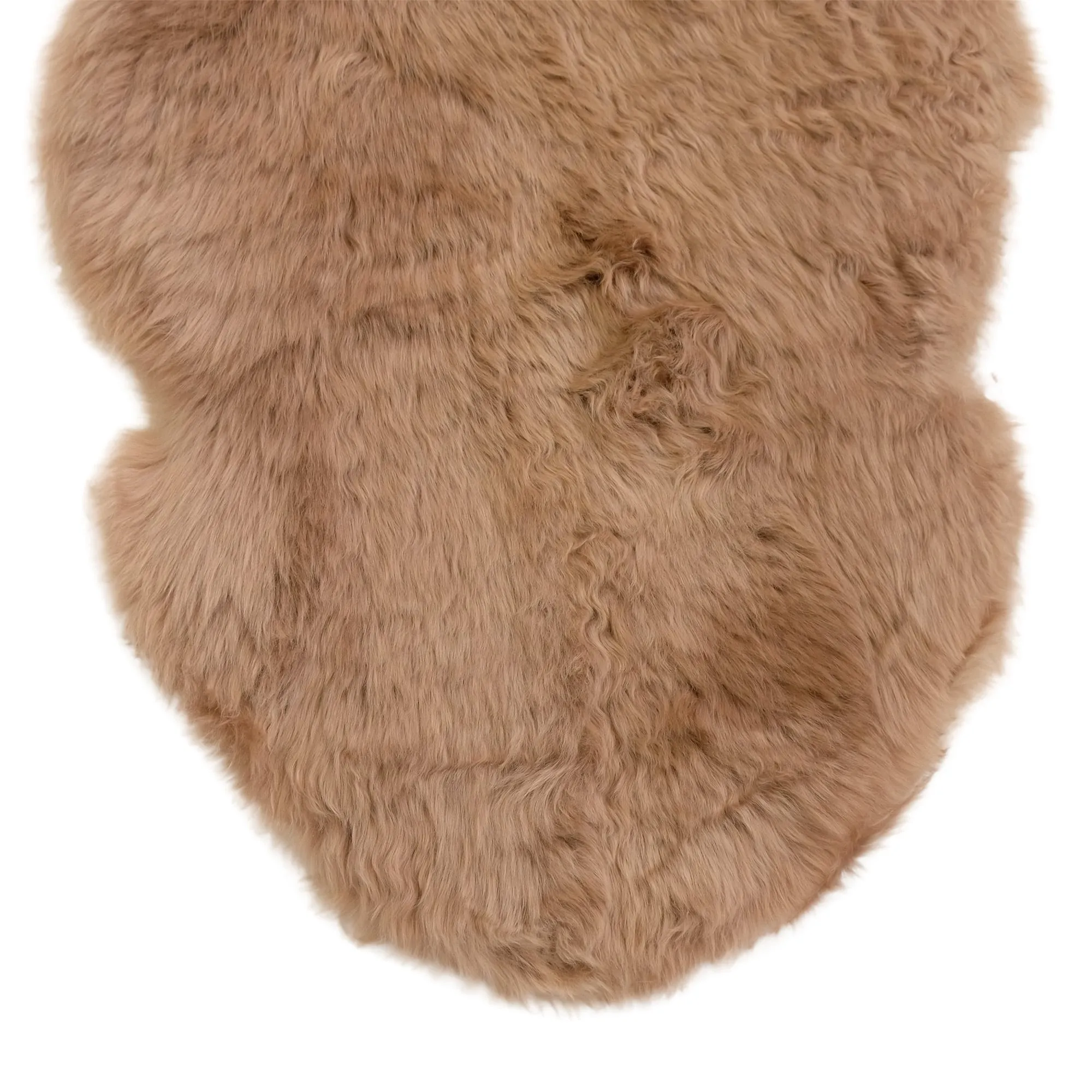 Toffee - Double Length (180 x 65cm) - Long Wool Sheepskin Rug - Australian Merino Sheepskin