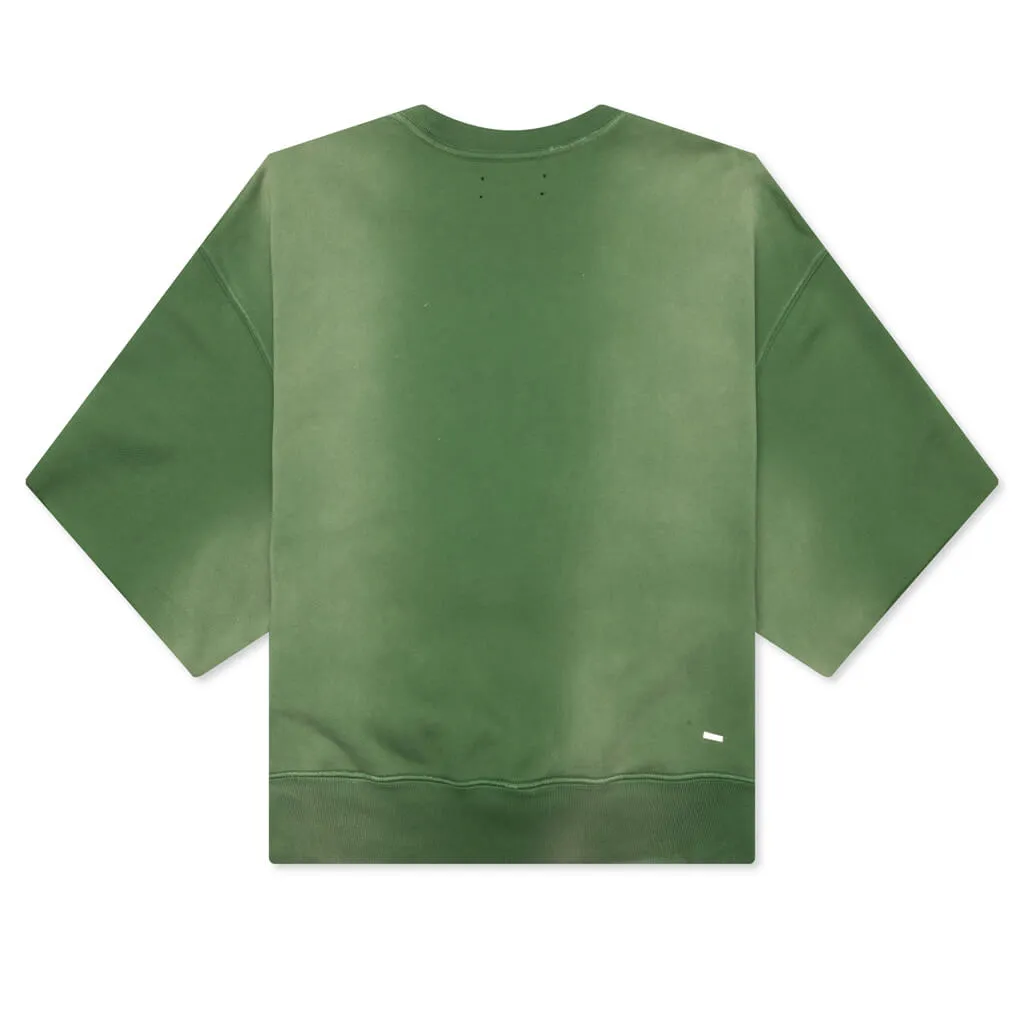 Track Cut Off Crewneck - Green