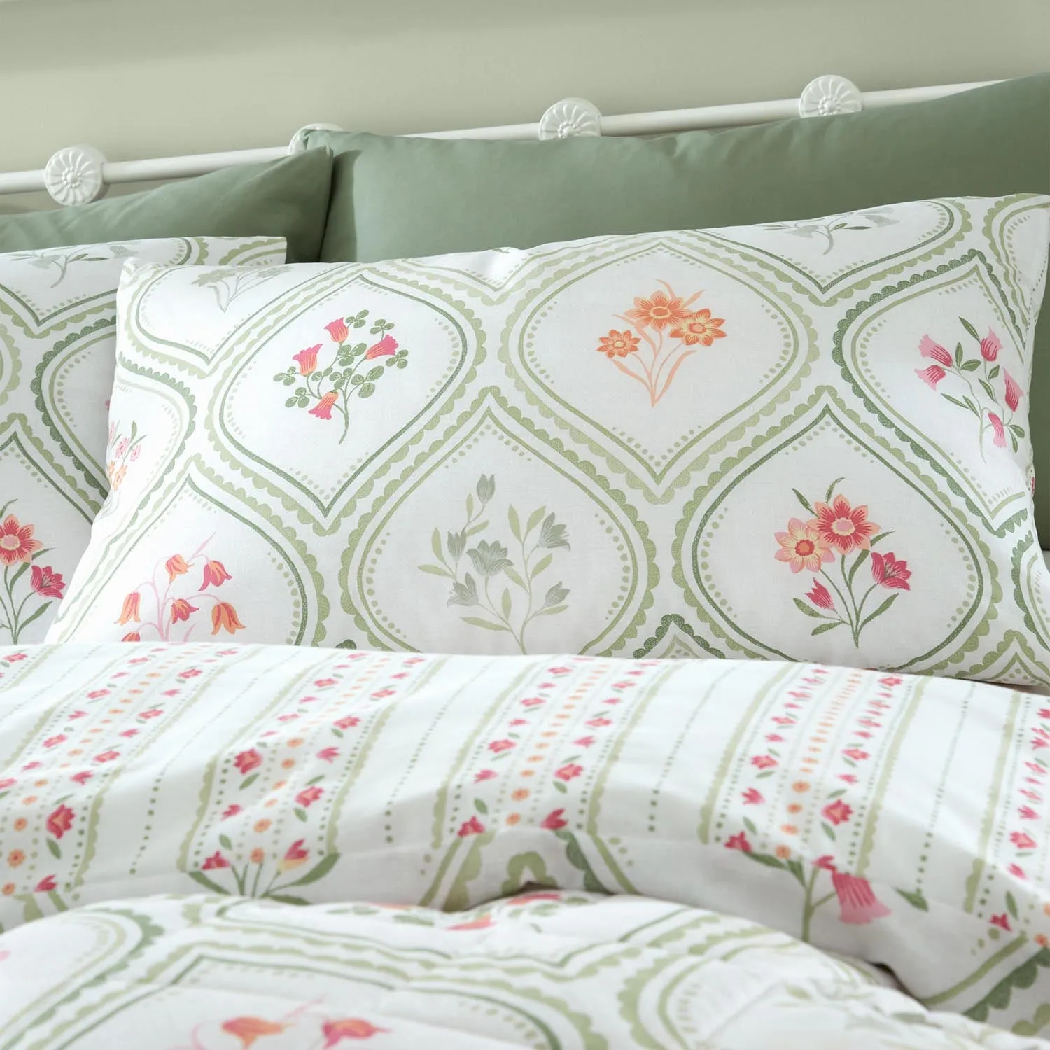 Trellis Floral Duvet Cover Set