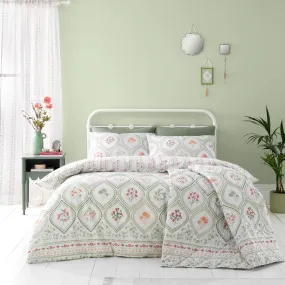 Trellis Floral Duvet Cover Set