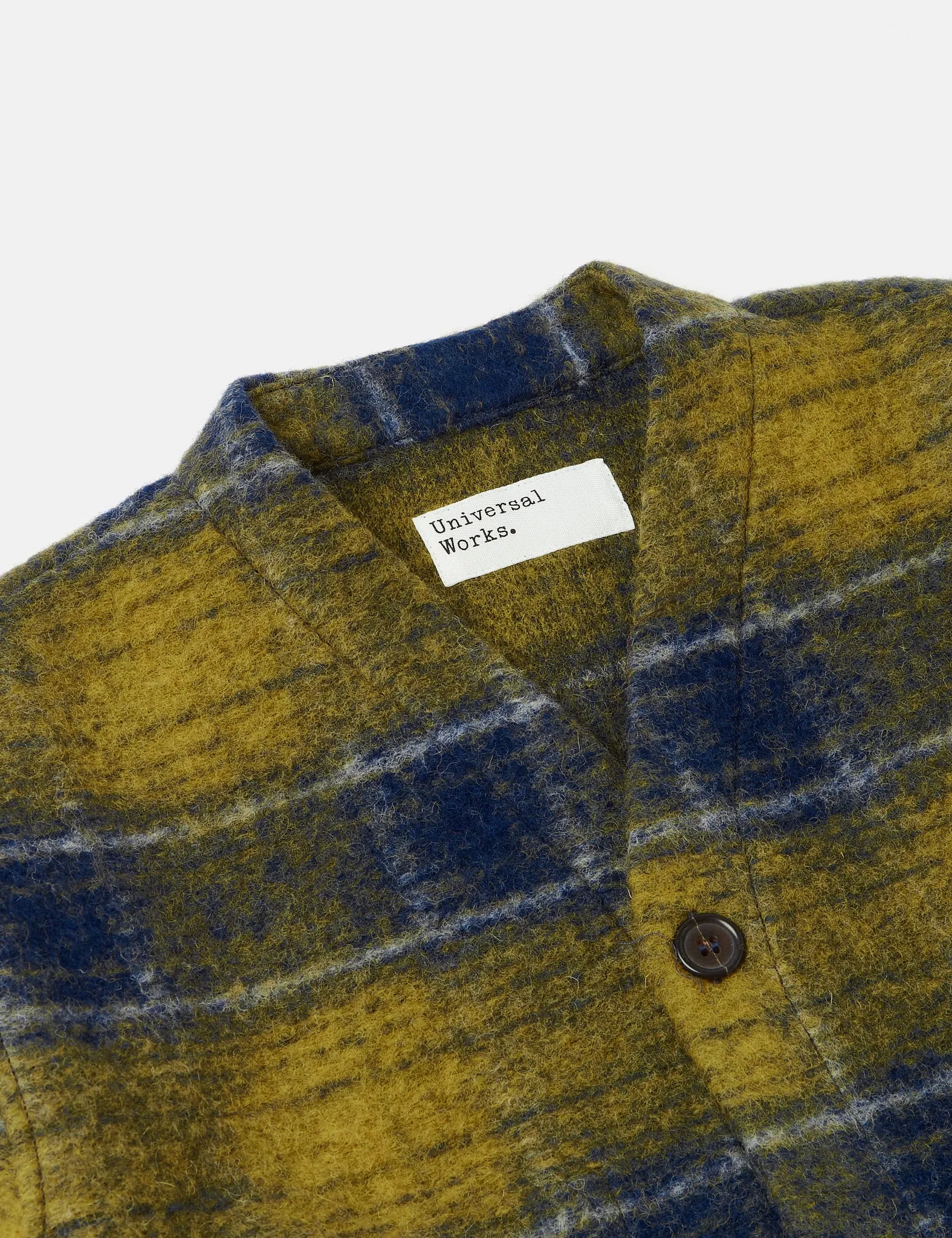 Universal Works Cardigan (Wool Fleece) - Yellow