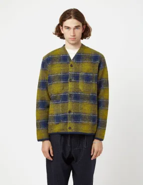 Universal Works Cardigan (Wool Fleece) - Yellow