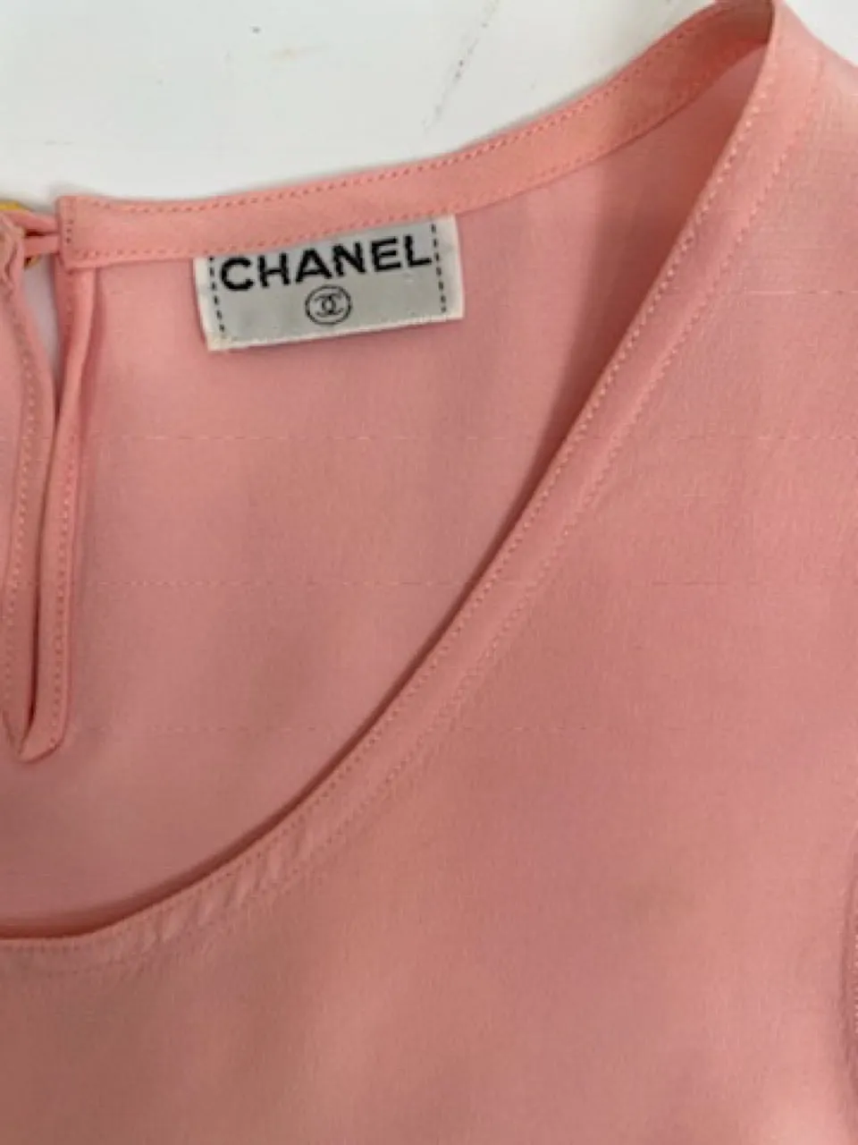 Vintage Chanel Pink Camisole Shell Blouse US 8/10