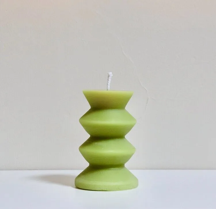 Wave Pillar Candle