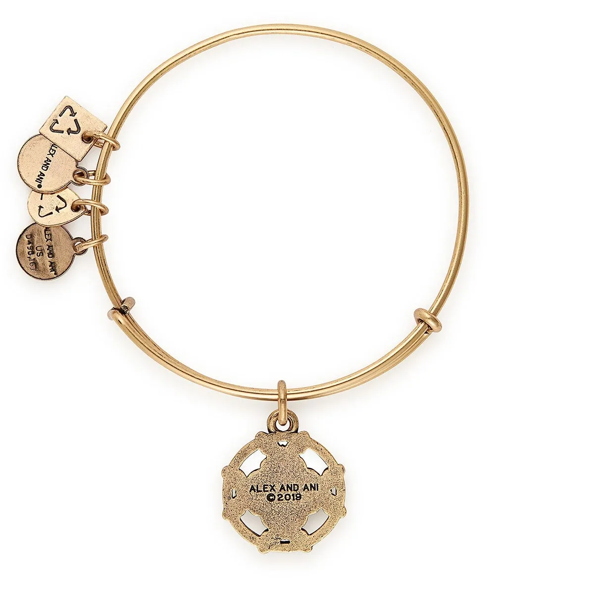 Wings of Change Crystal Charm Bangle