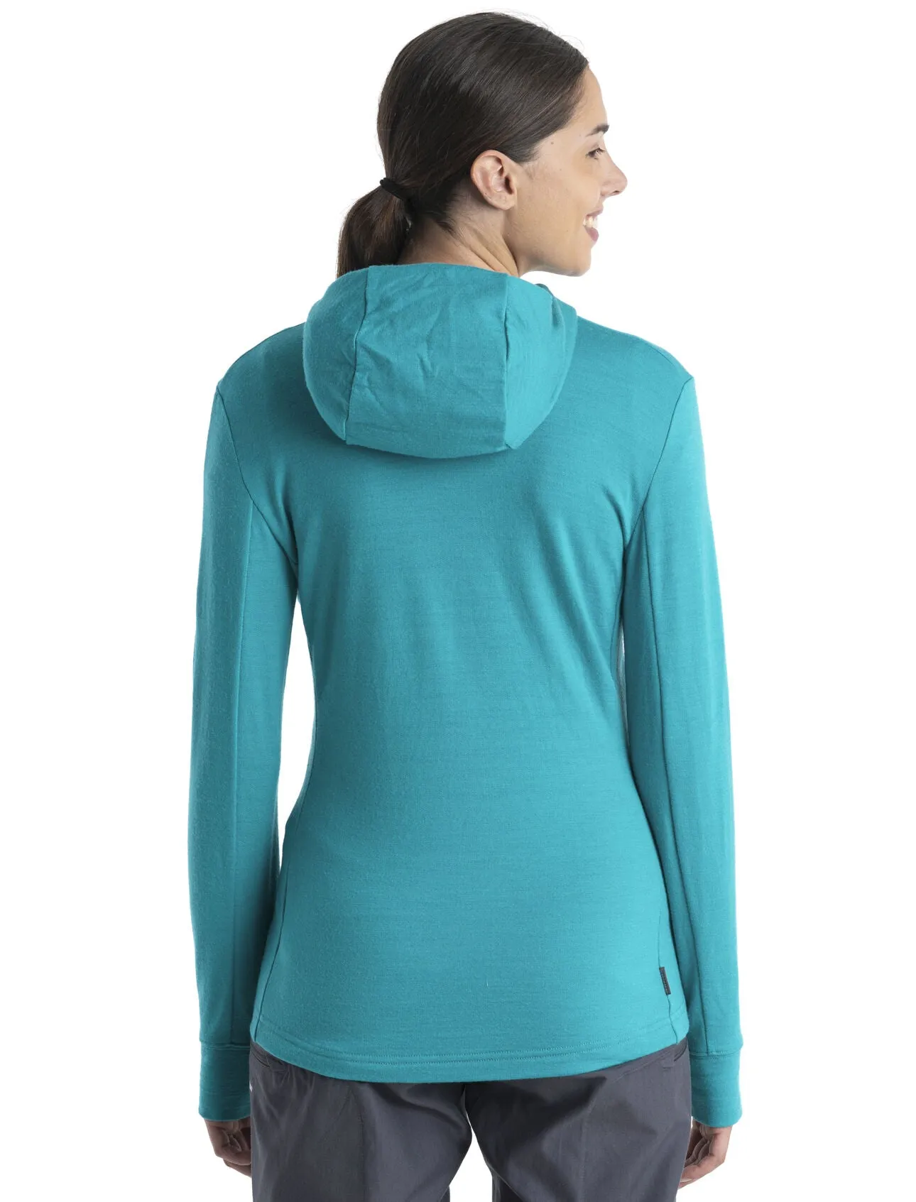 Womens Merino Quantum III Long Sleeve Zip Hoodie