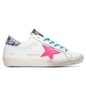 Women's Super-Star Sneakers - Milk/Fuchsia Fluorescent